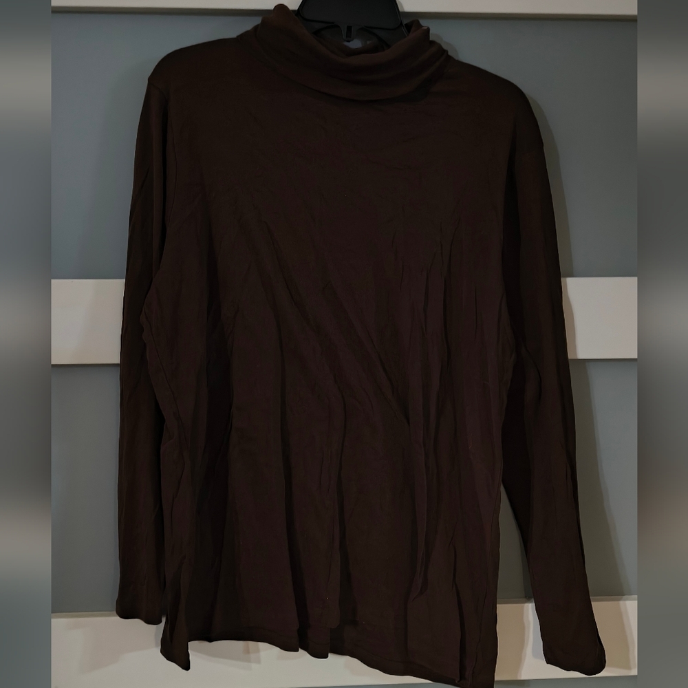 Women's Brown Turtleneck Sweater